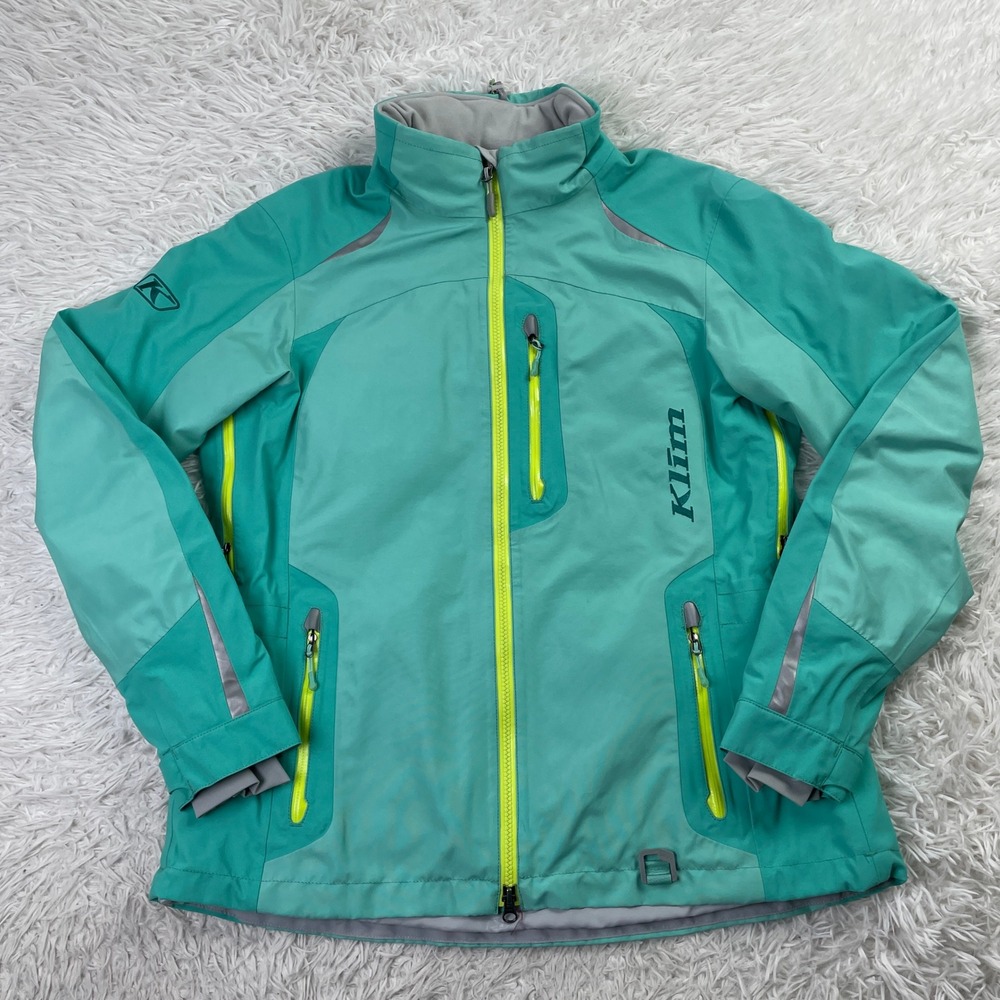 Klim Jacket Womens Large Green Alpine GORE-TEX Waterproof Full Zip Non-Insulated